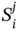 upper S Subscript i Superscript j