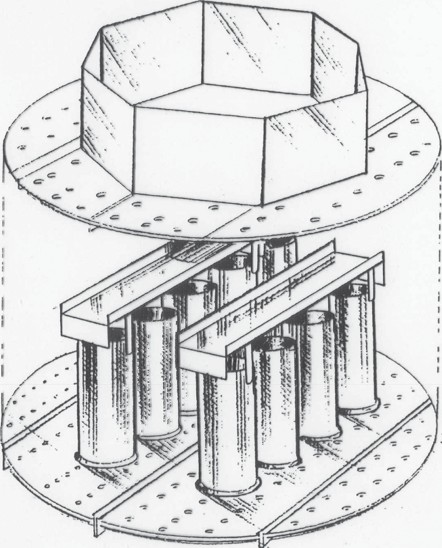 A scheamtic layout illustrates the three-dimensioal view of a gallery distributor design.
