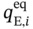 q Subscript normal upper E comma i Superscript e q