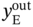 y Subscript normal upper E Superscript out