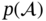 p left-parenthesis right-parenthesis