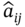 ModifyingAbove a With Ì‚ Subscript italic i j