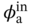 phi Subscript normal a Superscript in