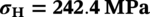 bold-italic sigma Subscript bold upper H Baseline bold-italic equals bold 242.4 bold upper M upper P a