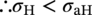 therefore sigma Subscript normal upper H Baseline less-than sigma Subscript a upper H