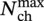 upper N Subscript c h Superscript max