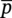 p overbar