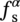 f Subscript normal s Superscript alpha