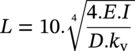 upper L equals 10 period RootIndex 4 StartRoot StartFraction 4 period upper E period upper I Over upper D period k Subscript normal v Baseline EndFraction EndRoot