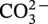 upper C upper O 3 Superscript 2 minus