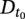 upper D Subscript t 0
